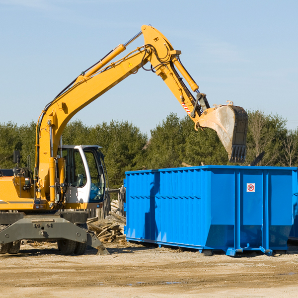 are there any restrictions on where a residential dumpster can be placed in Bedminster New Jersey